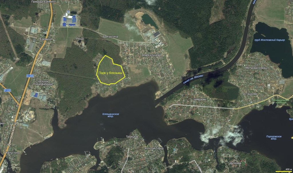 Карта клязьминское водохранилище